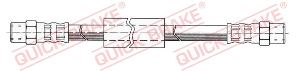 quickbrake Bremsschlauch Vorderachse QUICK BRAKE 22.302