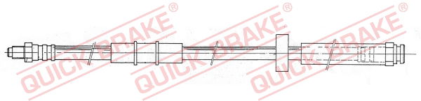 quickbrake Bremsschlauch Vorderachse unten QUICK BRAKE 32.917