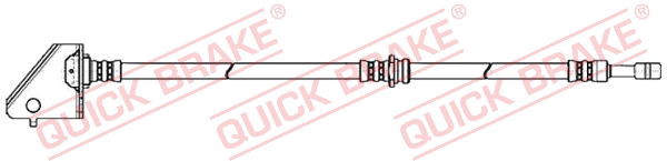 quickbrake Bremsschlauch Vorderachse links QUICK BRAKE 50.880