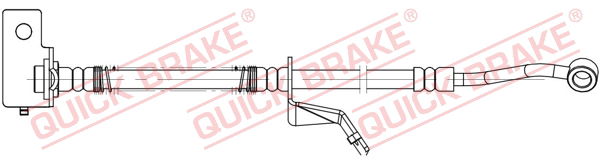quickbrake Bremsschlauch Vorderachse links QUICK BRAKE 58.877X