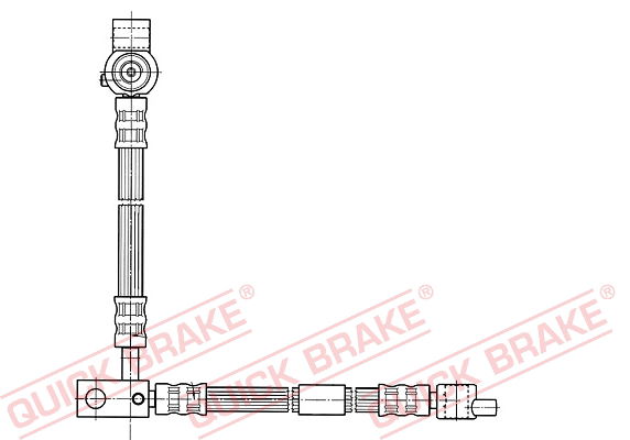 quickbrake Bremsschlauch Vorderachse rechts QUICK BRAKE 59.994