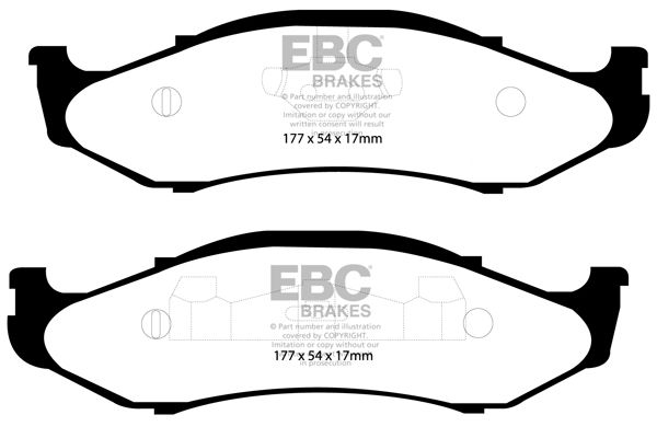 ebcbrakes Bremsbelagsatz, Scheibenbremse Vorderachse EBC Brakes DP61255