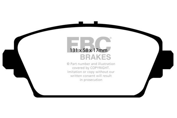 ebcbrakes Bremsbelagsatz, Scheibenbremse Vorderachse EBC Brakes DP41339R