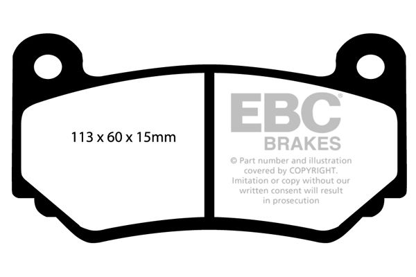 ebcbrakes Bremsbelagsatz, Scheibenbremse Vorderachse EBC Brakes DP21377