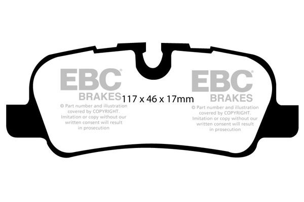 ebcbrakes Bremsbelagsatz, Scheibenbremse Hinterachse EBC Brakes DP61542