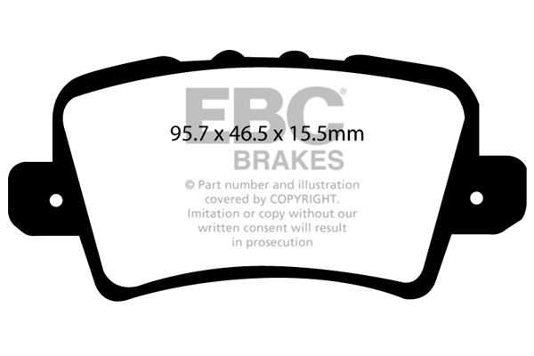 ebcbrakes Bremsbelagsatz, Scheibenbremse Hinterachse EBC Brakes DP21902