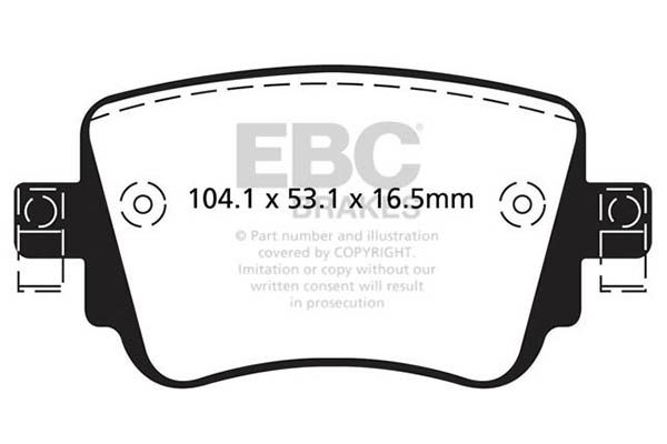ebcbrakes Bremsbelagsatz, Scheibenbremse Hinterachse EBC Brakes DP62201