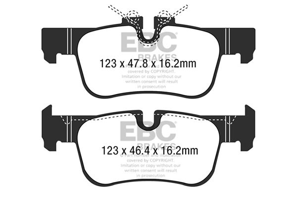 ebcbrakes Bremsbelagsatz, Scheibenbremse Hinterachse EBC Brakes DP42235R