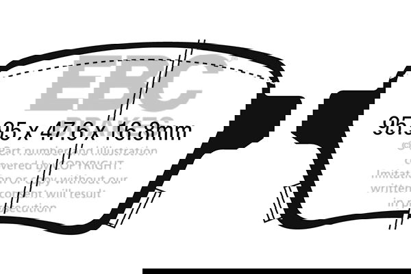 ebcbrakes Bremsbelagsatz, Scheibenbremse Hinterachse EBC Brakes DP22250