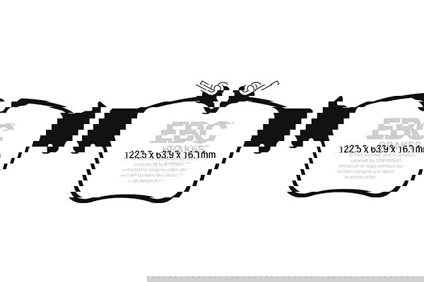 ebcbrakes Bremsbelagsatz, Scheibenbremse Hinterachse EBC Brakes DP32270C