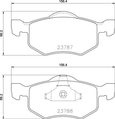 Bremsbelagsatz, Scheibenbremse Vorderachse Brembo P 24 219