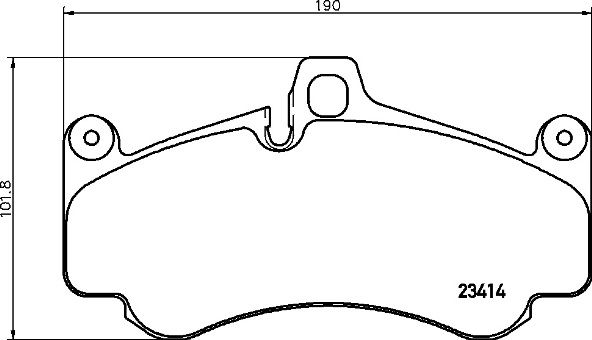 Bremsbelagsatz, Scheibenbremse Vorderachse Brembo P 65 032