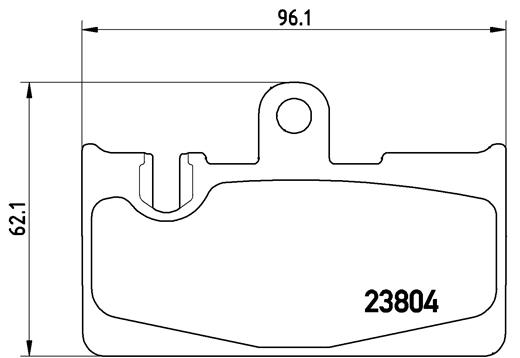 Bremsbelagsatz, Scheibenbremse Hinterachse Brembo P 83 059