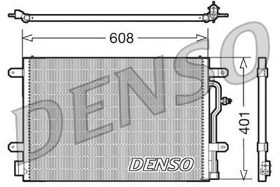 Kondensator, Klimaanlage Denso DCN02012