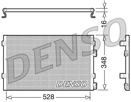 Kondensator, Klimaanlage Denso DCN06004