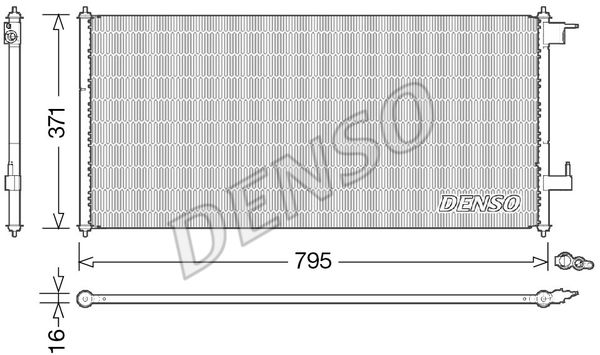 Kondensator, Klimaanlage Denso DCN10030