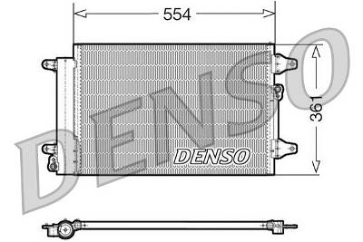 Kondensator, Klimaanlage Denso DCN32015