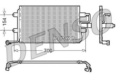 Kondensator, Klimaanlage Denso DCN32017