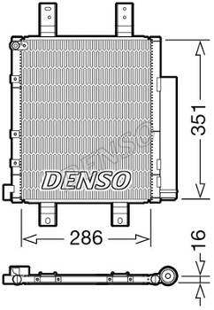Kondensator, Klimaanlage Denso DCN35005