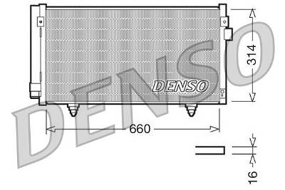 Kondensator, Klimaanlage Denso DCN36003