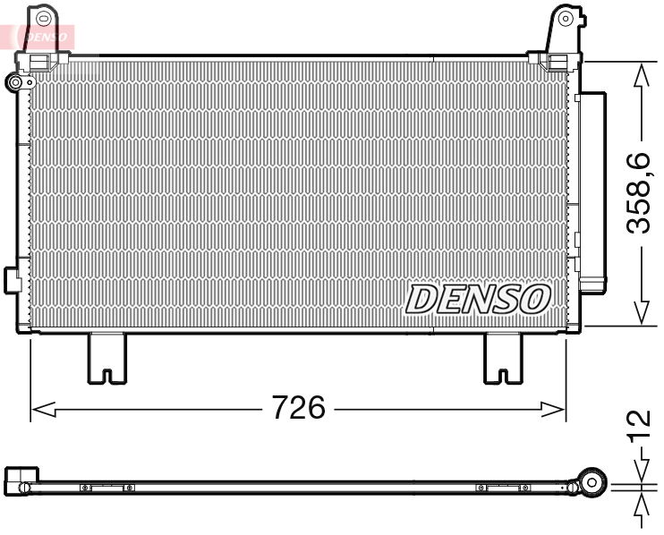 Kondensator, Klimaanlage Denso DCN40032