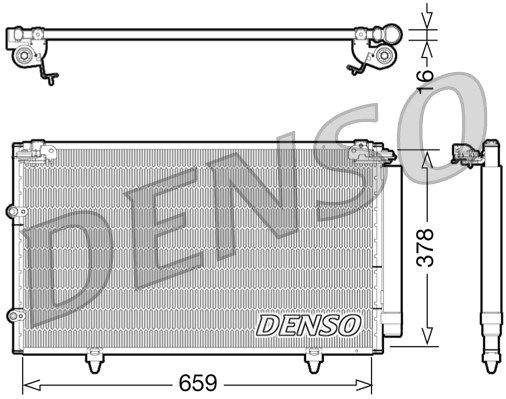 Kondensator, Klimaanlage Denso DCN51003