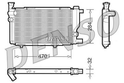 Kühler, Motorkühlung Denso DRM21013
