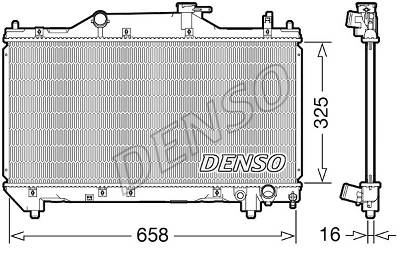 Kühler, Motorkühlung Denso DRM50131