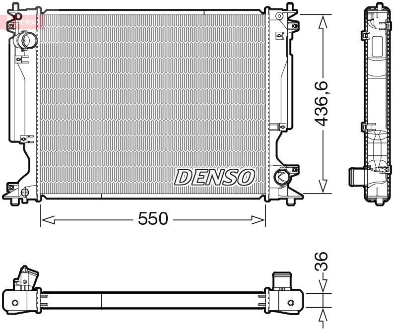 Kühler, Motorkühlung Denso DRM51014