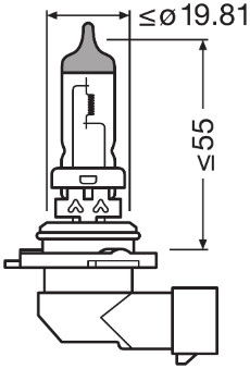 Glühlampe, Fernscheinwerfer Osram 9006CBN-HCB