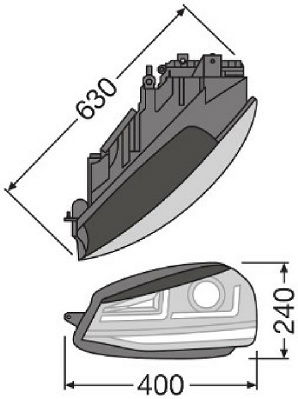 Hauptscheinwerfersatz Osram LEDHL103-GTI