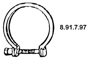 Rohrverbinder, Abgasanlage Eberspächer 8.91.7.97