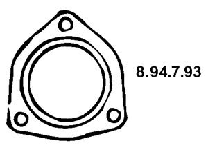 Dichtung, Abgasrohr Eberspächer 8.94.7.93