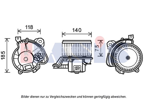 Innenraumgebläse AKS Dasis 018008N