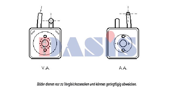 aksdasis Ölkühler, Motoröl AKS Dasis 046006N