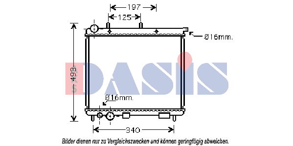 Kühler, Motorkühlung AKS Dasis 060028N