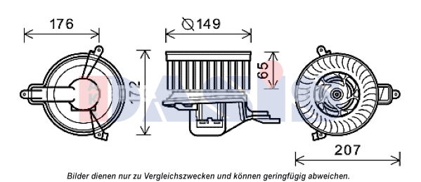 Innenraumgebläse AKS Dasis 068058N