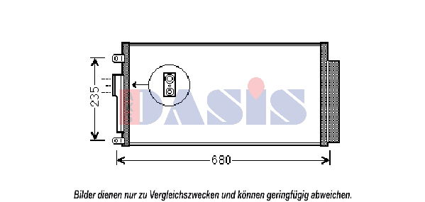 aksdasis Kondensator, Klimaanlage AKS Dasis 082048N