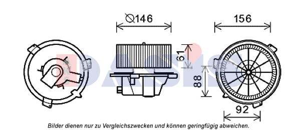 Innenraumgebläse AKS Dasis 088022N