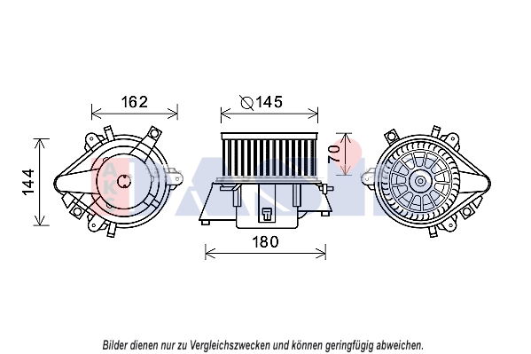 Innenraumgebläse AKS Dasis 088123N