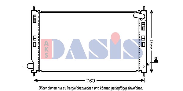 Kühler, Motorkühlung AKS Dasis 140069N