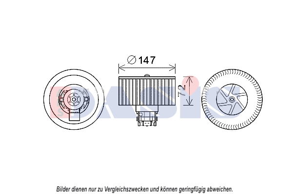 Innenraumgebläse AKS Dasis 158114N