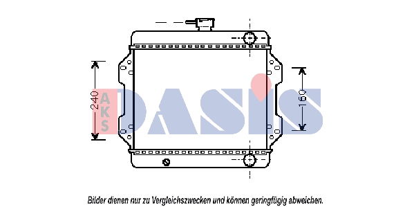 Kühler, Motorkühlung AKS Dasis 320030N