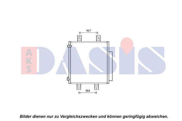 Kondensator, Klimaanlage AKS Dasis 362010N