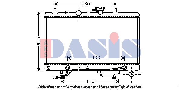 aksdasis Kühler, Motorkühlung AKS Dasis 510049N