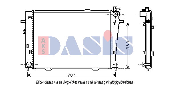 aksdasis Kühler, Motorkühlung AKS Dasis 560026N