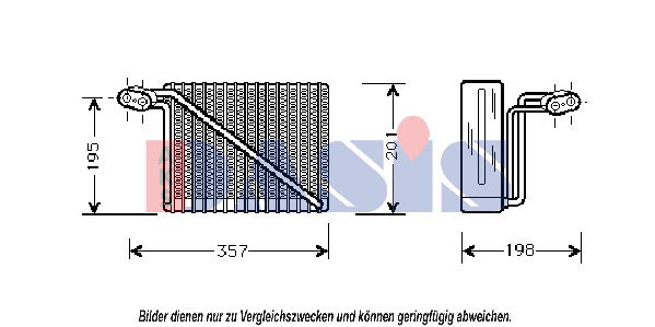 aksdasis Verdampfer, Klimaanlage AKS Dasis 820000N