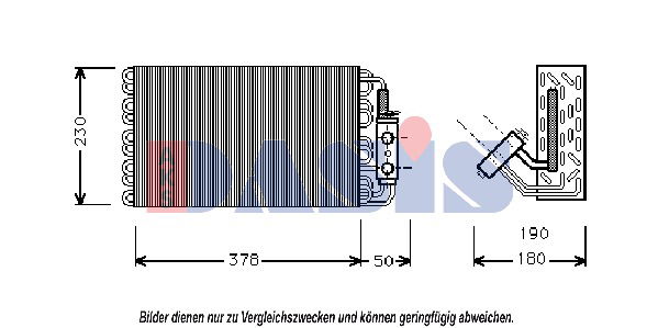 aksdasis Verdampfer, Klimaanlage AKS Dasis 820510N