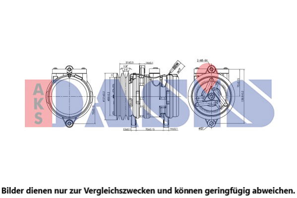 aksdasis Kompressor, Klimaanlage AKS Dasis 851714N