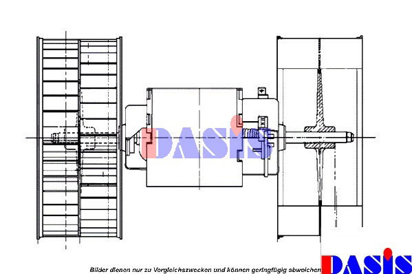 Innenraumgebläse AKS Dasis 870310N